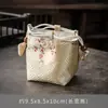 Bolsa de Armazenamento para Xícara Única Bolsa Mestra para Copo Copo de Chá Portátil Bolsa de Pano para Copo Integrado Cordão Bolsa de Tecido de Algodão e Linho Fabricante Atacado