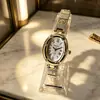 Reloj de Mujer de Venta Caliente Transfronterizo, Reloj de Mujer de Cuarzo con Esfera Ovalada Estilo Pulsera, Reloj de Mujer Moderno Casual y Exquisito, En Stock
