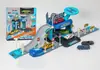 Venta caliente transfronteriza niños eyección aleación Ingeniería de Fuego ciudad militar estacionamiento niño juguete modelo de coche