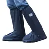 Cobre-sapatos impermeáveis, galochas, antiderrapantes, espessados, resistentes ao desgaste, galochas de cano alto masculinas para outono e inverno, sapatos impermeáveis para mulheres, adequados para ciclismo e caminhada