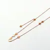 X4-110-2 Moda Parche de Nueve Corazones Collar Corto de Moda Versátil Cadena para Clavícula de Múltiples Corazones para Mujeres