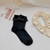 Meias Kawaii Estilo Japonês Lolita Princesa JK Femininas de Verão Tendência Renda para Meninas Meias Curtas de Renda Meias Brancas de Algodão
