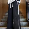Jeans Deportivos Casuales Estilo Americano con Tres Rayas para Hombre, Pantalones Casuales de Calle para Chicos Primavera y Verano, Pantalones Deportivos Rectos Resistentes para Jóvenes