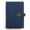 Cuaderno de Oficina con Cierre de Hebilla, Cuaderno A5 con Impresión de Logo, Cuaderno de Trabajo y Capacitación de Cuero Suave
