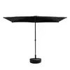 Sombrilla de Exterior de Media Cara, Sombrilla de Sol para Montar en la Pared, Altura Ajustable, Sombrilla de un Lado, Sombrilla Lateral Elevable, Sombrilla Cuadrada para Plantas Verdes en Balcón