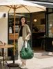Bolsa de Compras Plegable Ecológica de Gran Capacidad para Mujer Bolso de Hombro Portátil Engrosado Bolsa para la Compra del Supermercado Bolsa de Viaje Bolso Tote Grande