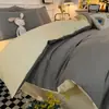 Juego de Sábanas de Color Sólido de Cuatro Piezas, Funda Nórdica, Juego de Ropa de Cama Individual para Dormitorio de Estudiantes de Tres Piezas, Venta al por Mayor, Comercio Exterior, Transfronterizo