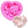 Molde de Silicone de Boneca Anjo Amor Rosa Molde Decorativo para Bolo Dobrado Açúcar Chocolate Molde de Assar DIY