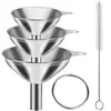 Malla de Filtro de Acero Inoxidable Cucharón para Vino Embudo Calibre Grande y Pequeño Vertedor de Aceite Cocina Doméstica Dispensador de Vino Cucharón para Vino
