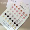 Joyería para uñas de rosa suave tallada mixta, resina explosiva, halo degradado, camelia rosa, joyería para uñas al por mayor