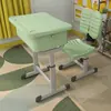 Escritorios y Sillas Engrosados para Estudiantes de Primaria y Secundaria, Ajustables en Altura, Adecuados para Salones de Clase Escolares, Clases de Capacitación y Clases de Tutoría, Escritorios y Sillas de Estudio para Niños