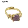 WT-R449 Diseño de Nicho Anillo Personalizado Moda Femenina Transfronterizo Primavera y Verano Nuevo Anillo de Piedra Natural