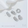 Acessórios de Contas Espaçadoras de Grande Furo em Ouro 14K e Prata com Zircônia Encaixada Fio Espaçador Pérola Cristal Pulseira Material para Joias DIY Feito à Mão