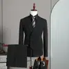 Nuevos trajes para padrinos de boda 2026, chalecos y pantalones a rayas a juego, atuendo formal de primavera, atuendo de boda, conjunto de traje para el novio