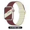 Adecuado para correas de Apple Watch, Correa magnética de silicona deportiva de doble color para Iwatch10/11 Watch