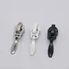 Puxador de nylon nº 5 com argola platina branca em estoque fornecimento direto da fábrica atacado aba de puxar cabeça de zíper roupas bolsas
