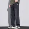 Jeans retro americanos de pierna ancha para hombre, nuevo lanzamiento primavera-verano 2026, pantalones casuales rectos holgados de mezclilla lavada