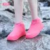 Cubrezapatos de Lluvia de Látex, Cubrezapatos de Silicona, Cubrezapatos Anti-Barro y Anti-Lluvia, Cubrezapatos de Lluvia para Viaje, Cubrezapatos con Suela Engrosada Antideslizante y Resistente al Desgaste para Días Lluviosos