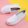 Sapatos de enfermagem com amortecimento a ar de verão para mulheres, sola macia, respiráveis, desodorantes, não cansam, salto médio, plataforma de trabalho, trabalho confortável, sapatos médicos