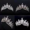Tocados de joyería para novia transfronterizos accesorios para el cabello de cristal atmosféricos hechos a mano corona barroca retro europea y americana en stock al por mayor