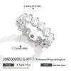 Anillos Estilo Europeo y Americano Wanxing Acero Inoxidable Chapado en Oro de 18 Quilates Joyería de Circonita Estilo Clásico Transfronterizo Anillos de Lujo Ligero de Nicho Venta al por Mayor