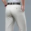 [Algodón] Pantalones de Vestir para Hombre 2026 Verano Nuevo Estilo Ligeros Transpirables Simples Casuales Pantalones Largos Color Sólido Pantalones de Hombre