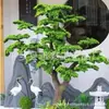 Árbol de Pino de Simulación Pino de Bienvenida Estilo Chino Nuevo Decoración de Entrada Adornos para Escaleras Plástico Reforzado con Fibra de Vidrio Pino Lohan Grande Árbol Falso Paisaje