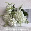 5 Crisantemos Grandes, Manojos Pequeños de Flores Artificiales, Muebles para el Hogar de Sala de Estar, Fotografía, Decoración, Arreglos de Flores Artificiales, Venta al por Mayor