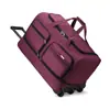Mochila de Carrinho Grande Capacidade Portátil Tecido Oxford Bolsa de Viagem de Curta Distância Bolsa de Armazenamento para Saída Bolsa para Check-in Aéreo e Embarque