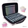 Kit de Herramientas para Pintura de Diamantes Caja Cuadrada Pequeña de 27 Celdas Bolsa de Almacenamiento Portátil Caja de Almacenamiento de Plástico de Gran Capacidad Bolsa para Cuentas