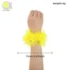 Decoraciones de Lentejuelas Fluorescentes para el Cabello, Colgantes para el Cuello, Atuendos para Despedidas de Soltero, Accesorios para Fotos, Tiras de Colores Neón, Flores para la Muñeca, Pulseras