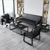 Asientos sencillos tipo banco, sofá para sala de espera de oficina, sofá de recepción, juego de mesa de centro, sofá para casa de alquiler, sofá de recepción de tres plazas