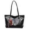 Bolsa Tote Retrô da Moda Feminina 2026 Novo Estilo Bolsa de Ombro Versátil de Grande Capacidade Bolsa Tote