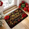 Alfombra de casa de diatomeas con ambiente decorativo navideño estilo Ins, resistente a la suciedad y antideslizante para la puerta de entrada