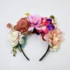 Diademas Transfronterizas de Nuevo Estilo Europeas y Americanas, Exquisito Tocado de Flores Artificiales a la Moda, Diademas Estilo Bosque, Diademas para Fiesta de Viaje y Foto