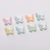 100 Perlas ABS Mariposa Perlada de Dos Tonos Cuentas Sueltas Accesorios Hechos a Mano para DIY Pulsera Collar Teléfono Móvil con Cuentas