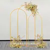 Venta Caliente en Amazon Arco Dorado de Hierro de 7.2 pies Marco de Puerta Guía de Camino para Bodas Soporte para Globos Escenario Diseño de Escenario