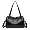 Bolsa de Couro Macio Elegante Grande Capacidade Estilo Almofada Transfronteiriça Moda para o Trabalho Boston Ombro Único Transversal Bolsa de Mão