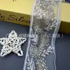Huwei Malla Vintage Estilo Étnico Rama Cuentas de Arroz Encaje Accesorios Borde Ancho 8CM Decoración de Cuello Accesorios