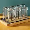 Portavasos Rejilla Drenadora para Vasos Boca Abajo Estante para Vasos de Agua Almacenamiento Doméstico Organizador de Vasos de Vidrio Colgador para Vasos de Agua Estante Organizador