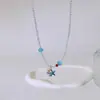 Colar Criativo e Simples de Concha e Estrela-do-Mar para Mulheres, Moda de Nicho, Corrente de Clavícula de Alto Padrão, Colar Versátil Elegante e Exquisito