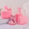 Amapola DIY Caja de Almacenamiento Rayada de Resina de Cristal Frasco de Almacenamiento Molde de Silicona Taza Espejo de Resina Epoxi