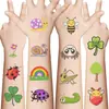 Novos Adesivos de Tatuagem de Insetos de Desenho Animado para Crianças Fofos Divertidos À Prova D'água Festa Festa Presente Adesivos Temporários Atacado