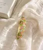 Pulseiras Esmaltadas Estilo Cloisonné Mistas de Jade em Estoque Atacado Novas Pulseiras Vazadas Florais Estilo Chinês Fábrica de Joias