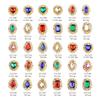 Acessórios para Unhas Estilo Japonês de Comércio Exterior, Ornamentos de Diamante Retrô, Sapatilhas Estilo Ano Novo com Fundo Plano, Coração de Pêssego Envolto com Diamantes, Acessórios de Liga Metálica Atacado