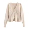 Elegante Chaqueta de Punto con Adorno de Plumas Estilo Tweed 2025 Otoño Nueva Moda Versátil Cardigan Suéter Delgado a la Cintura