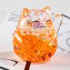 Agita las explosiones de sonido caja ciega gato de la suerte grande flash diamante acrílico aceite en la botella de arena adornos grandes regalo mayoreo