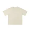 Camiseta de Algodão Puro com Ombro Caído, Tricô Sem Costura, 260g Pesada, Tricô Tubular Sem Costuras Laterais, Manga Curta, Camiseta Tubolare Sem Costura Estilo Americano