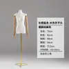 Mannequin Feminino de Meio Corpo com Cobertura de Tecido, Adereço de Exibição com Membros Móveis para Vitrine de Loja de Roupas