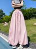 Calça Saia Botão de Flor Feminina Verão Novo Cintura Alta Emagrecedora Solta Cropped Casual Perna Larga Preguiçoso Bufante Bloomers